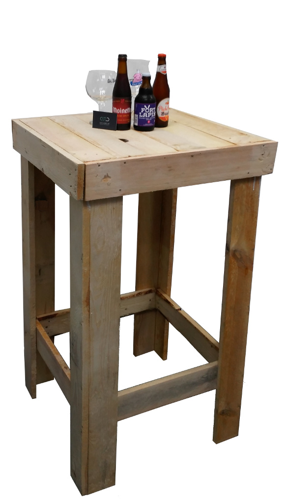 Table mange debout en bois de palette