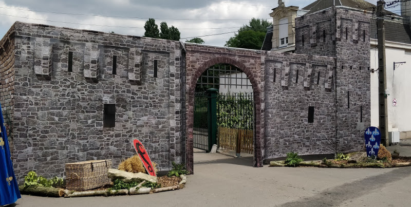 Décor de château fort médiéval