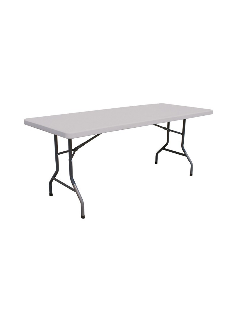 ATD-Live - Location Table pliante rectangulaire 6 personnes, 180 x 80