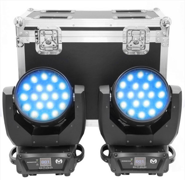 Pack 2x FOS Wash Led Quad III en Flycase